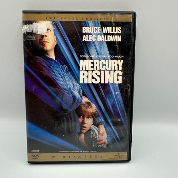 Mercury Rising DVD 1998 Bruce Willis Alec Baldwin Drama Action Collectors - Picture 1 of 3